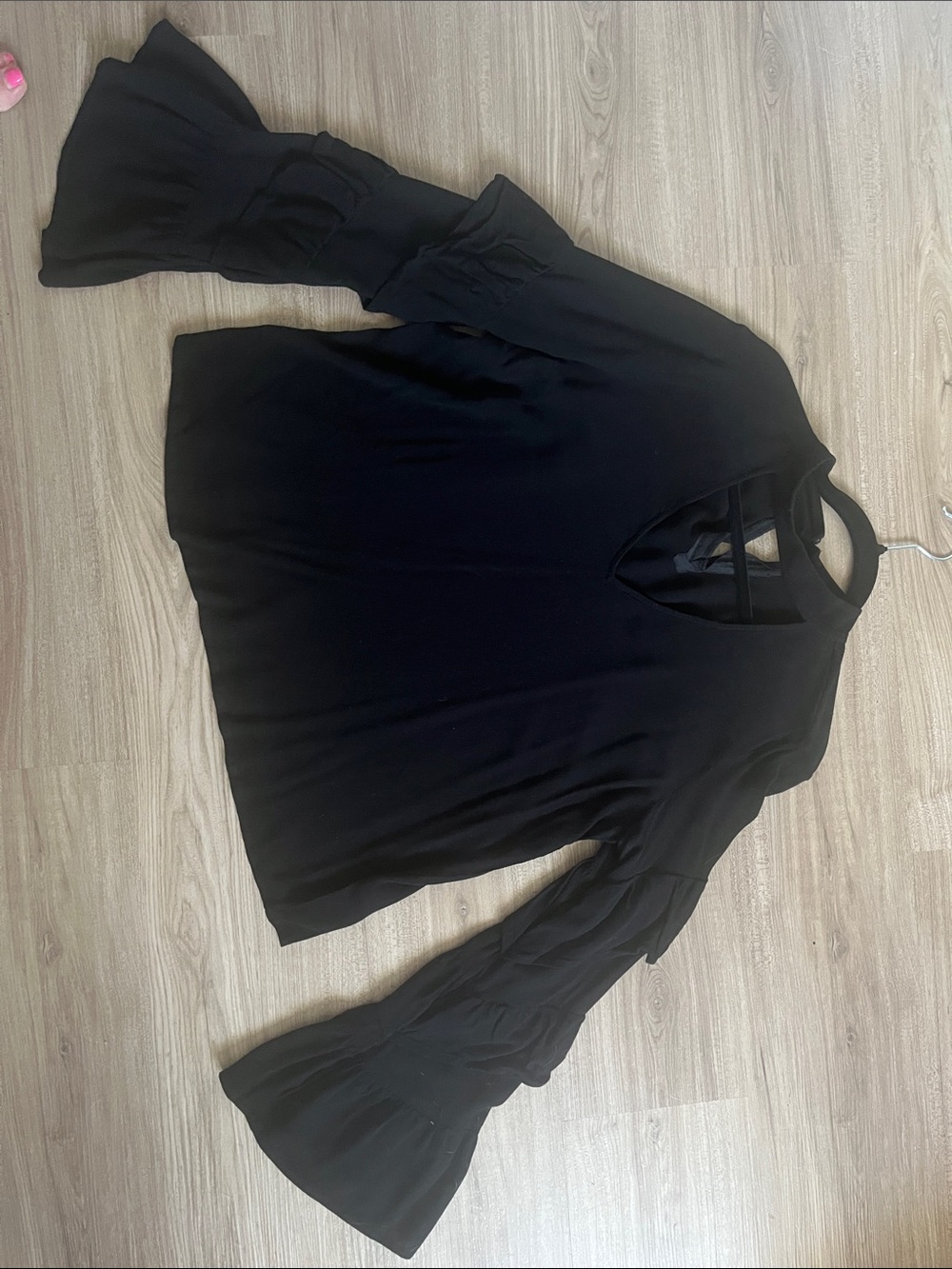 BP. Black Blouse Size Large Like New - Picture 1 of 6